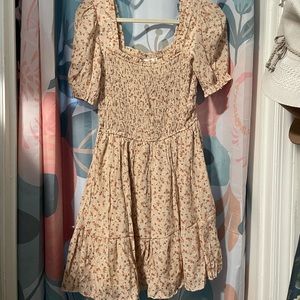 NWOT - Elle smocked mini dress from morning lavender